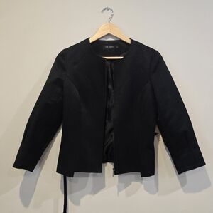 Sleek Textured Black Women's Jacket